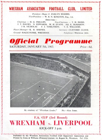 Match programme